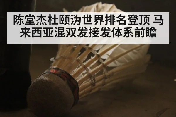 陈堂杰杜颐沩世界排名登顶 马来西亚混双发接发体系前瞻
